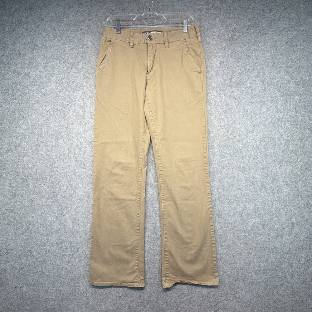 BKE Jake Straight Jeans Mens 30R Khaki Tan Straight Leg Denim Casual 30x31